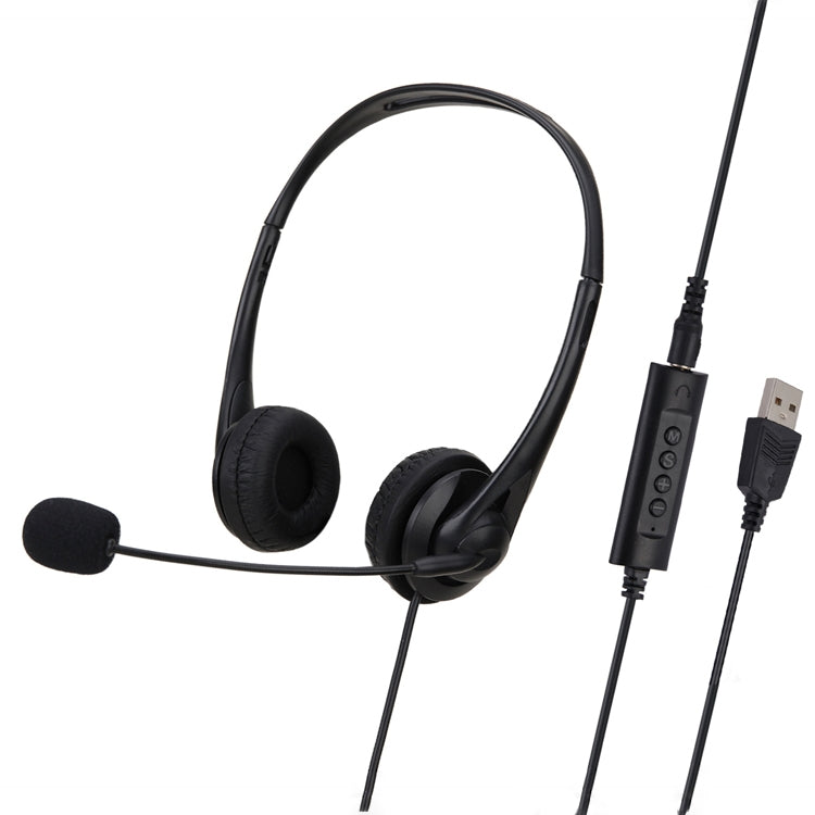 SOYTO SY490 Teaching Office Network Class Student Education Computer-Headset, Stil:, Double Ear Black 3.5mm, Double Ear Black USB, Double Ear Black Separation USB