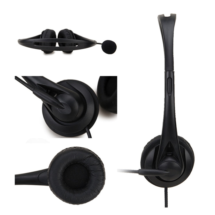 SOYTO SY490 Teaching Office Network Class Student Education Computer-Headset, Stil:, Double Ear Black 3.5mm, Double Ear Black USB, Double Ear Black Separation USB