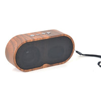 F3 Retro-Mini-Bluetooth-Lautsprecher mit Holzmaserung, unterstützt TF-Karte