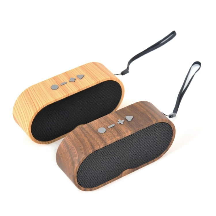 F3 Retro-Mini-Bluetooth-Lautsprecher mit Holzmaserung, unterstützt TF-Karte