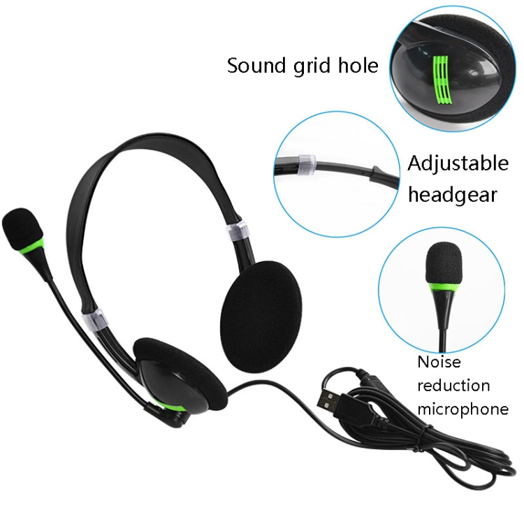 USB440 Universal-USB-Computerkabelkopf, tragbarer Strom-, Musik- und Sprachkopfhörer