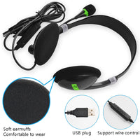 USB440 Universal-USB-Computerkabelkopf, tragbarer Strom-, Musik- und Sprachkopfhörer