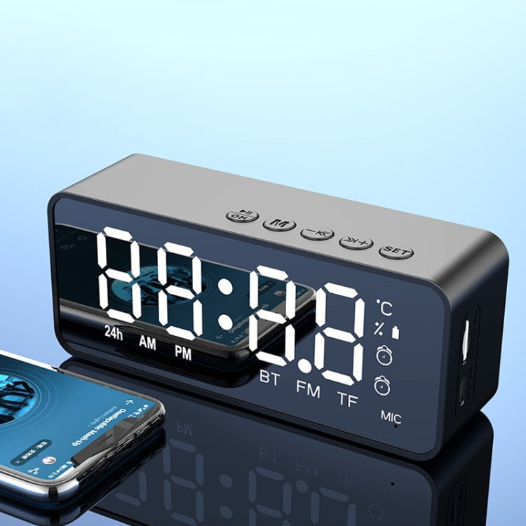 ZXL-G50 Mini-Spiegelalarm, Bluetooth-Lautsprecher, unterstützt TF-Karte, ZXL-G50 Black, ZXL-G50 White, ZXL-G50 Pink