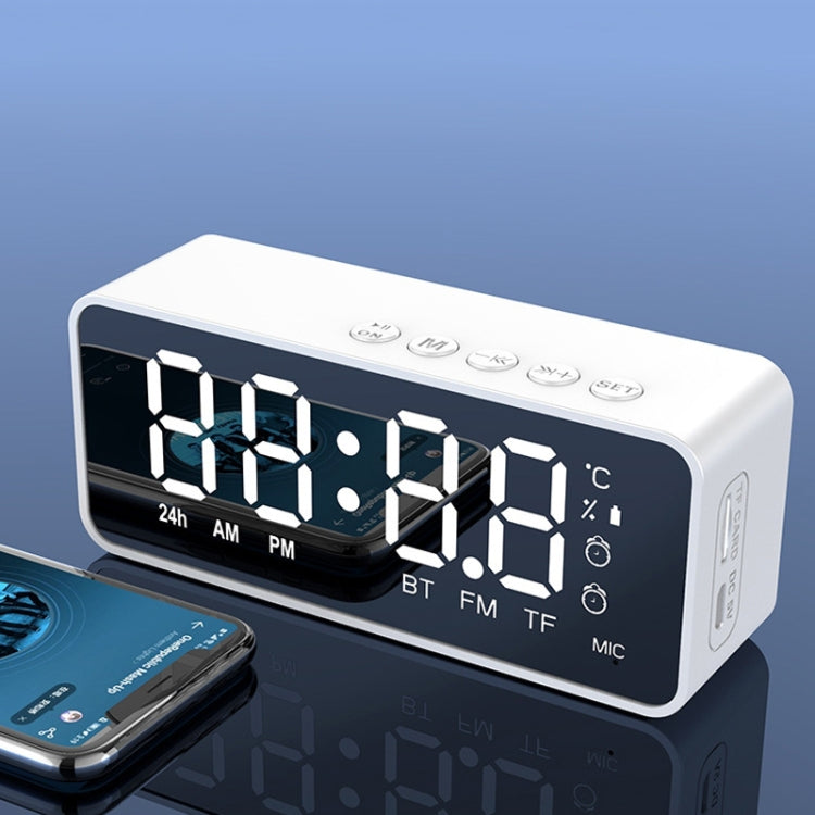 ZXL-G50 Mini-Spiegelalarm, Bluetooth-Lautsprecher, unterstützt TF-Karte, ZXL-G50 Black, ZXL-G50 White, ZXL-G50 Pink