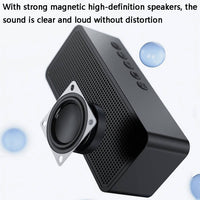 ZXL-G50 Mini-Spiegelalarm, Bluetooth-Lautsprecher, unterstützt TF-Karte, ZXL-G50 Black, ZXL-G50 White, ZXL-G50 Pink