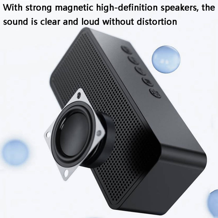 ZXL-G50 Mini-Spiegelalarm, Bluetooth-Lautsprecher, unterstützt TF-Karte, ZXL-G50 Black, ZXL-G50 White, ZXL-G50 Pink