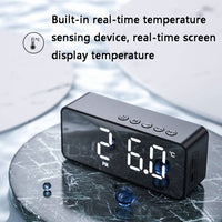 ZXL-G50 Mini-Spiegelalarm, Bluetooth-Lautsprecher, unterstützt TF-Karte, ZXL-G50 Black, ZXL-G50 White, ZXL-G50 Pink