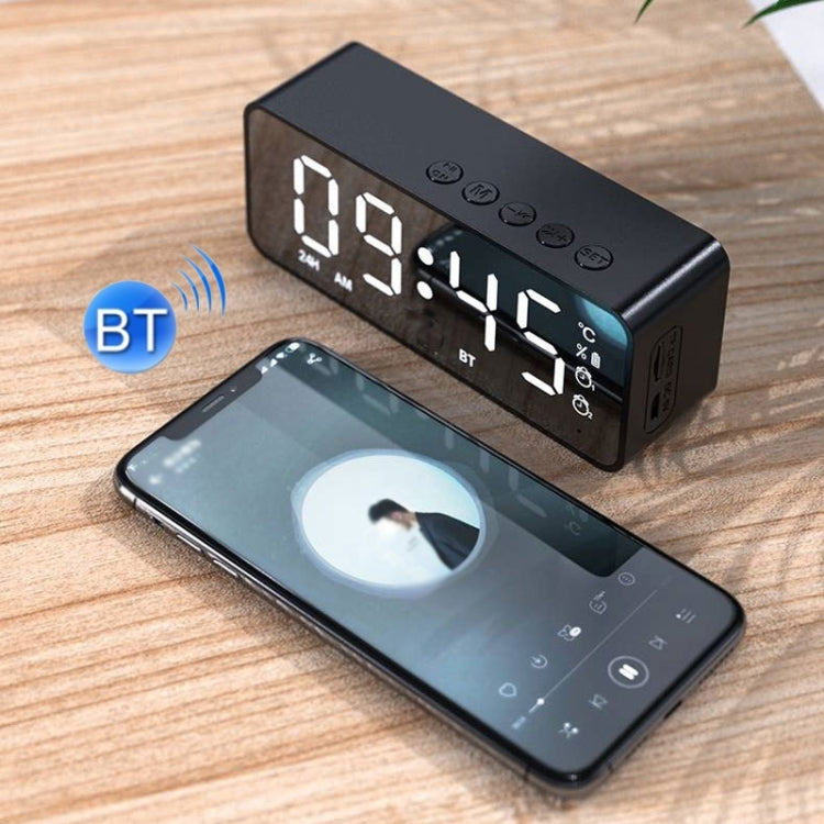ZXL-G50 Mini-Spiegelalarm, Bluetooth-Lautsprecher, unterstützt TF-Karte, ZXL-G50 Black, ZXL-G50 White, ZXL-G50 Pink