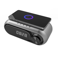 Kabelloser Bluetooth-Lautsprecher mit Ladefunktion und LED-Tischuhr