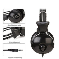 Soyto SY808MV Online Class Office Computer Headset, Kabellänge: 1,6 m, Black 3.5mm, Black 6.5mm