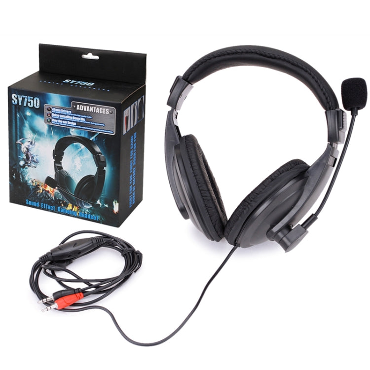 Soyto SY750MV Stereo-Gaming-Computer-Headset, For PC, For PS4