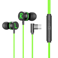 TS6600A USB-C / Typ-C In-Ear Heavy Bass Wire Control Game-Kopfhörer, Kabellänge: 1,2 m, Type-C