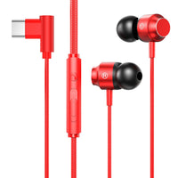 TS902 Metall-In-Ear-USB-C/Typ-C-Spielkopfhörer, Kabellänge: 1,2 m, Red, Green, Black, Silver Gray