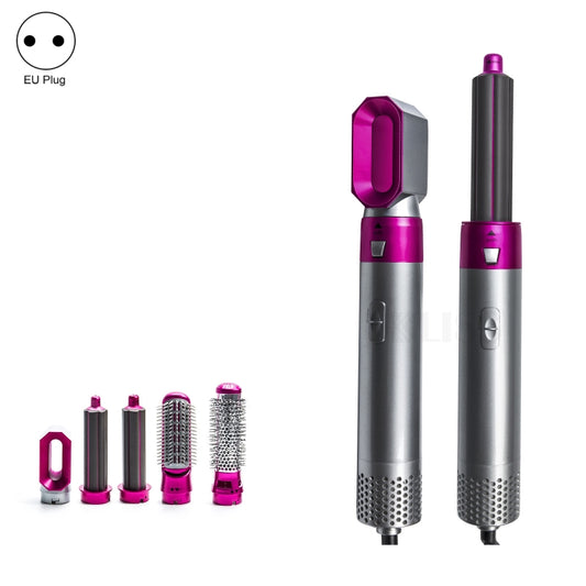 5-in-1-Heißluftkamm-Haartrockner mit automatischer Glättung und doppeltem Verwendungszweck, Silver+Rose Red(EU Plug), Silver+Rose Red(US Plug), Silver+Rose Red(UK Plug), Black(EU Plug), Black(US Plug)