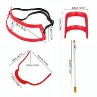 2 Sets Bart-Styling-Brett, Rasier- und Friseurwerkzeuge, Stil:, Shape Ruler+Pen, Shape Ruler+Pen+Bearded Model, Shape Ruler x 2+Pen+Bearded Model