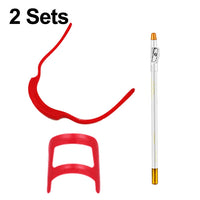 2 Sets Bart-Styling-Brett, Rasier- und Friseurwerkzeuge, Stil:, Shape Ruler+Pen, Shape Ruler+Pen+Bearded Model, Shape Ruler x 2+Pen+Bearded Model