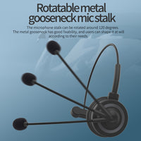 DANYIN BH69 Einseitiges Bluetooth-Headset für Geschäftsgespräche, Kundendienst, kabellose Sprachsteuerung, Weizen, BH69 Black