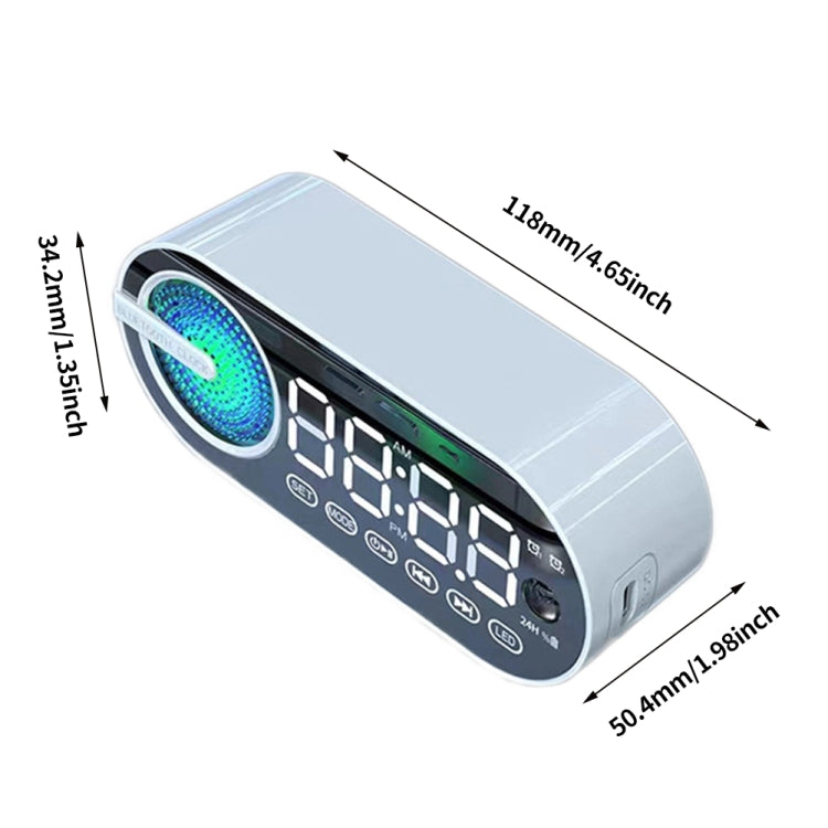 RBT-G30 Spiegel-Subwoofer mit buntem Lichteffekt, Bluetooth-Wecker-Audio, Spezifikationen:, Sensor Version (Black), Sensor Version (White), Sensor Version (Pink), Voice Version (Black), Voice Version (White), Voice Version (Pink)