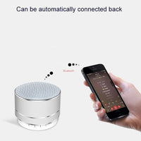 Drahtloser Mini-Bluetooth-Lautsprecher aus Metall