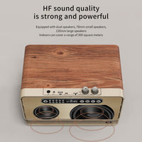 W1 Holz-HIFI-Soundeffekt-Desktop-Wireless-Bluetooth-Lautsprecher