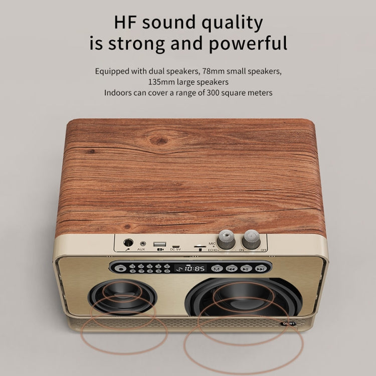 W1 Holz-HIFI-Soundeffekt-Desktop-Wireless-Bluetooth-Lautsprecher