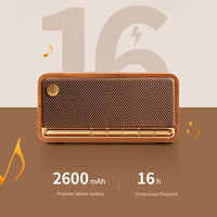 Edifier M230 Retro Classic Desktop Tragbarer kabelloser Bluetooth 5.0-Holzlautsprecher, M230