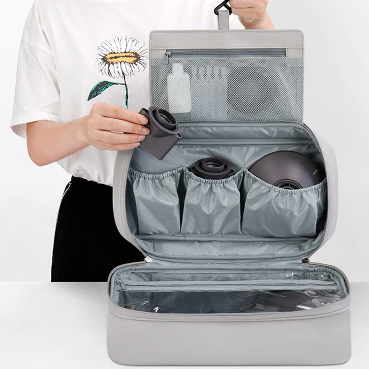 Baona BN-DS006 für Dyson Airwrap, multifunktionale Aufbewahrungstasche aus PU-Leder, BN-DS006 Grey