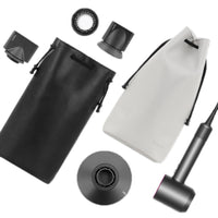 Baona DS-003 für Dyson Haartrockner, komplettes Zubehör, PU-Aufbewahrungstasche, DS-003 Black, DS-003 Grey