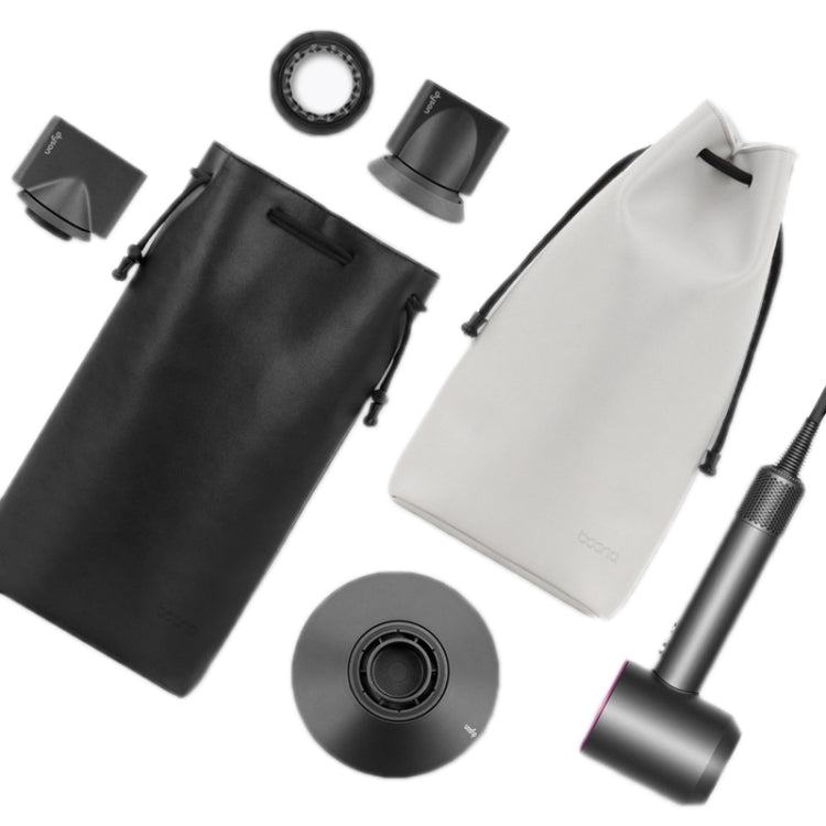 Baona DS-003 für Dyson Haartrockner, komplettes Zubehör, PU-Aufbewahrungstasche, DS-003 Black, DS-003 Grey