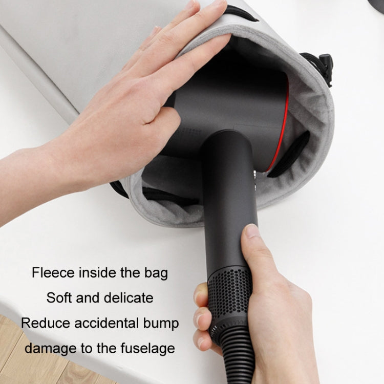 Baona DS-003 für Dyson Haartrockner, komplettes Zubehör, PU-Aufbewahrungstasche, DS-003 Black, DS-003 Grey