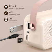 S11 Handheld Retro Wecker Bluetooth Lautsprecher Desktop tragbare Uhr, S11 (Beige), S11 (Pink)