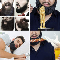 5 Stück Bartschutz für Männer, öl- und schmutzabweisend, Bartbeutel, Beard Cover