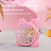 P1 Mini Card Mirror Clock Drahtloser Bluetooth-Lautsprecher mit FM-Radio