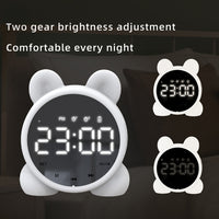P1 Mini Card Mirror Clock Drahtloser Bluetooth-Lautsprecher mit FM-Radio