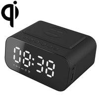 BT510 15W LED-Uhr, kabelloses Aufladen, Bluetooth-Lautsprecher, multifunktionaler intelligenter Spiegel, Wecker, Audio, BT510 (White), BT510 (Iron Black)