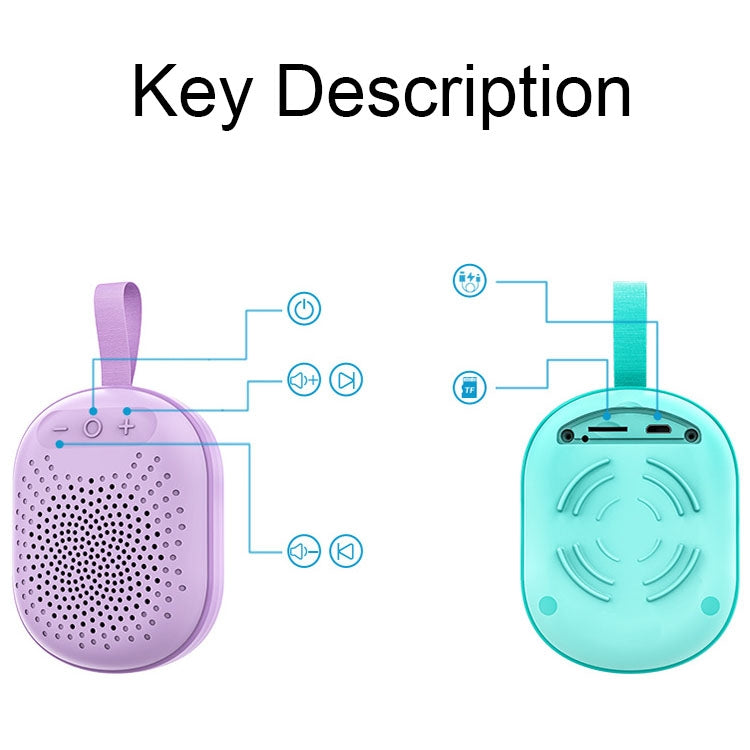 AFK BT-513 TWS Mini tragbarer RGB-Licht-Bluetooth-Lautsprecher 3D-Soundeffekt Wasserdichtes Bluetooth-Audio, BT-513 (Pink), BT-513 (Green), BT-513 (Blue), BT-513 (Light Blue)