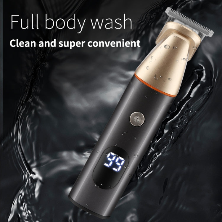 5-in-1-Haarschnitt-Digitalanzeige, Wasserwasch-Rasierer, Nasenhaar-Elektro-Push-Scheren-Set, LK-881 5 In 1 (Gold), LK-881 5 In 1 (Silver)