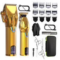 Männer elektrische Haarschneidewerkzeuge Set Sculpting Electric Clipper, LM-2027 2 In 1 (Black), LM-2027 2 In 1 (Gold)