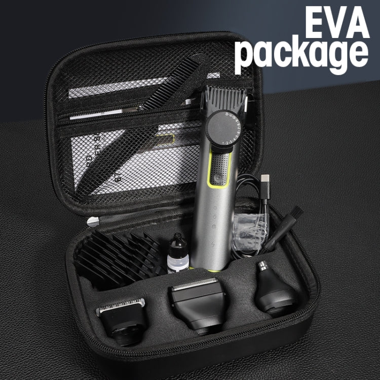 IPX5 wasserdichter Herren-Multifunktions-Friseur 4-in-1-Rasierer, Nasenhaar-Set, USB-Ladedruck, 677 4 In 1