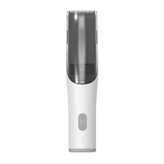 Elektrischer, wasserdichter Friseur-Kinder-Haarschneider, geräuscharm, wiederaufladbar, Push-Clipper, Digital Version White, Suction Upgrade Version White