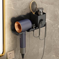 Für Dyson Haartrockner, Wandhalterung, Badezimmerregal, Aufbewahrungsregal, Simple White, Simple  Black, Simple  Gray, Upgrade White, Upgrade Black, Upgrade Gray