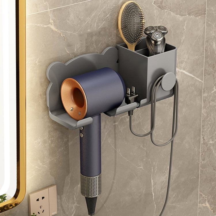 Für Dyson Haartrockner, Wandhalterung, Badezimmerregal, Aufbewahrungsregal, Simple White, Simple  Black, Simple  Gray, Upgrade White, Upgrade Black, Upgrade Gray