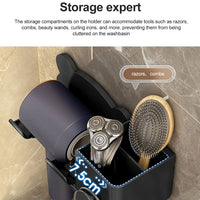 Für Dyson Haartrockner, Wandhalterung, Badezimmerregal, Aufbewahrungsregal, Simple White, Simple  Black, Simple  Gray, Upgrade White, Upgrade Black, Upgrade Gray