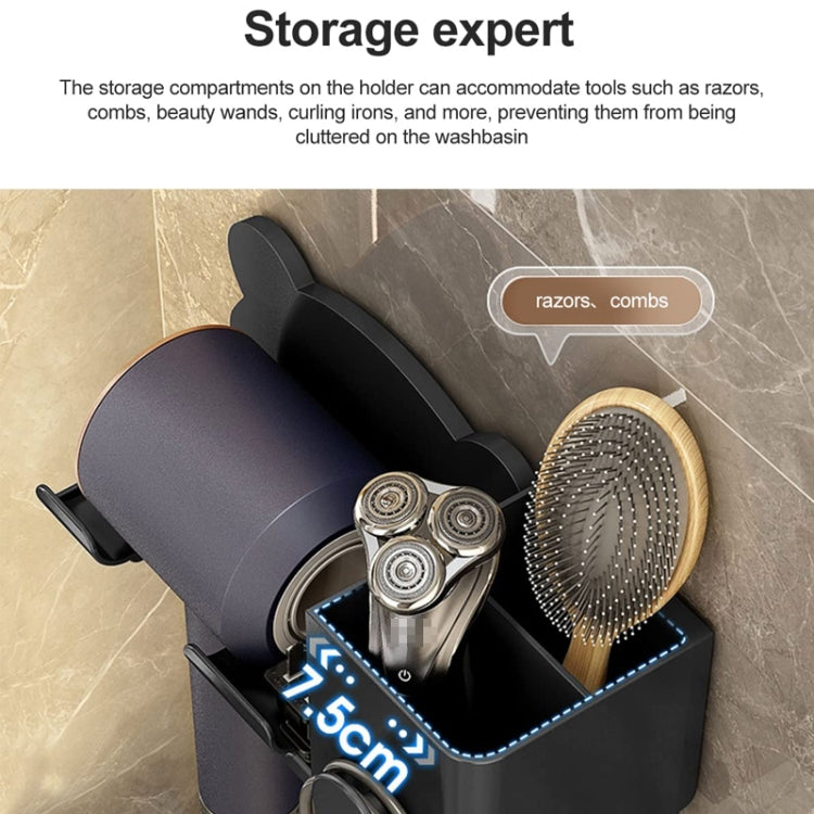 Für Dyson Haartrockner, Wandhalterung, Badezimmerregal, Aufbewahrungsregal, Simple White, Simple  Black, Simple  Gray, Upgrade White, Upgrade Black, Upgrade Gray