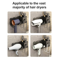 Für Dyson Haartrockner, Wandhalterung, Badezimmerregal, Aufbewahrungsregal, Simple White, Simple  Black, Simple  Gray, Upgrade White, Upgrade Black, Upgrade Gray