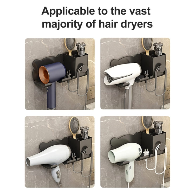Für Dyson Haartrockner, Wandhalterung, Badezimmerregal, Aufbewahrungsregal, Simple White, Simple  Black, Simple  Gray, Upgrade White, Upgrade Black, Upgrade Gray