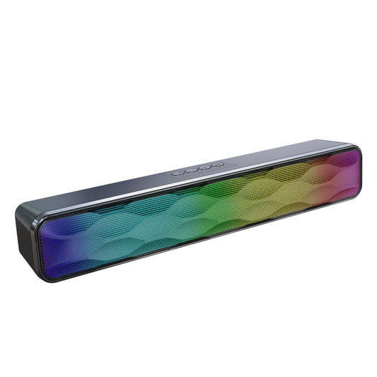 RGB-Bunter Lichteffekt-Desktop-Lang-USB-Wireless-Bluetooth-Lautsprecher, Q6