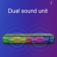 RGB-Bunter Lichteffekt-Desktop-Lang-USB-Wireless-Bluetooth-Lautsprecher, Q6