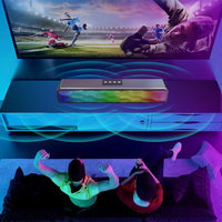 RGB-Bunter Lichteffekt-Desktop-Lang-USB-Wireless-Bluetooth-Lautsprecher, Q6
