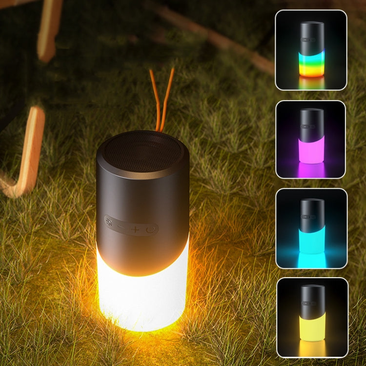 Drahtloser Bluetooth-Lautsprecher mit RGB-Licht, wasserdichtem Stereo-Atmosphärenlicht